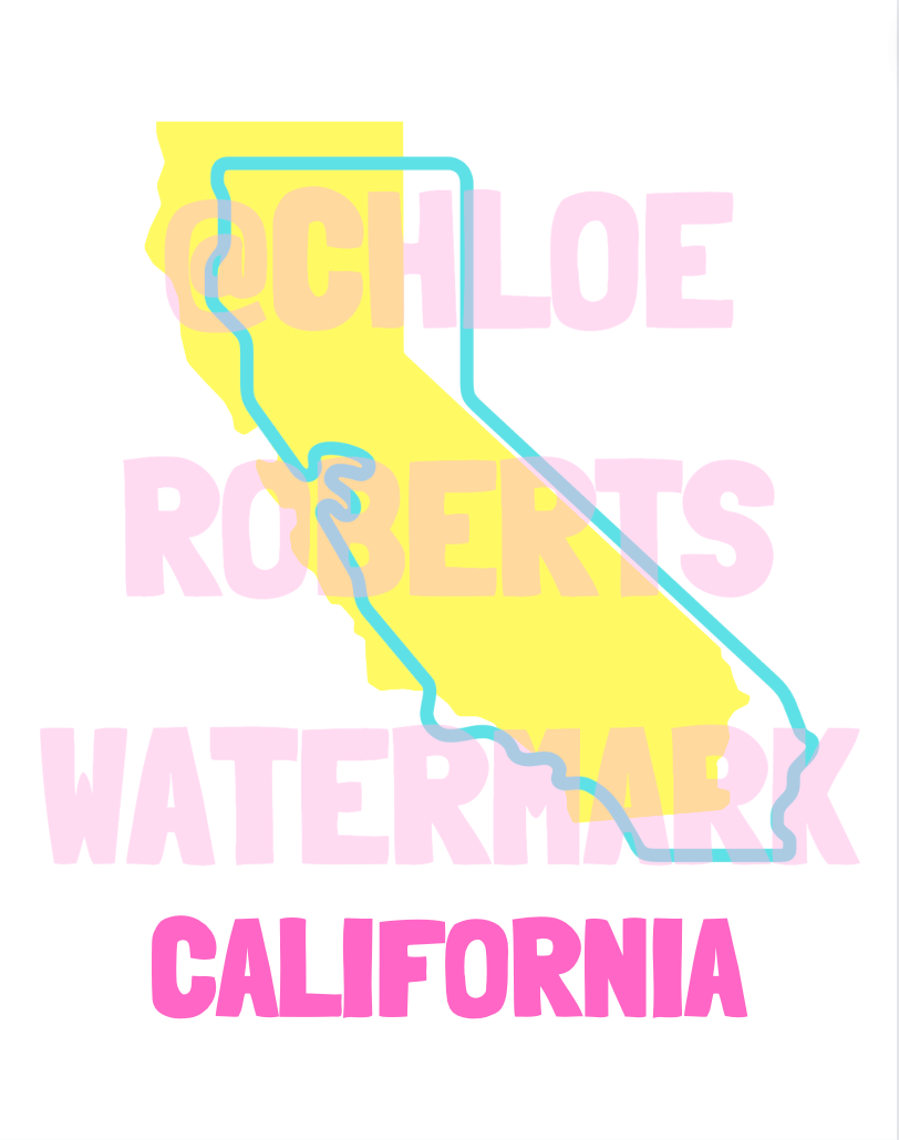 CALIFORNIA COVER AND MAP TEMPLATE