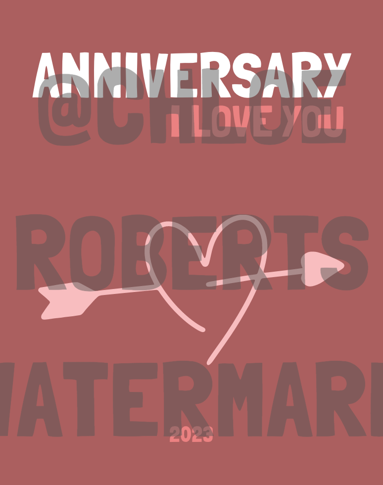 ANNIVERSARY PHOTO BOOK COVER TEMPLATE