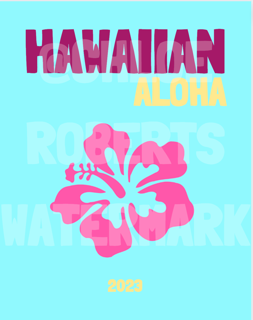 HAWAII COVER AND MAP TEMPLATE