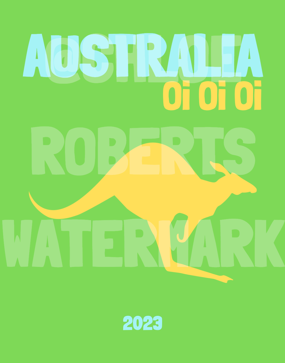 Australia Photo travel book cover template and map