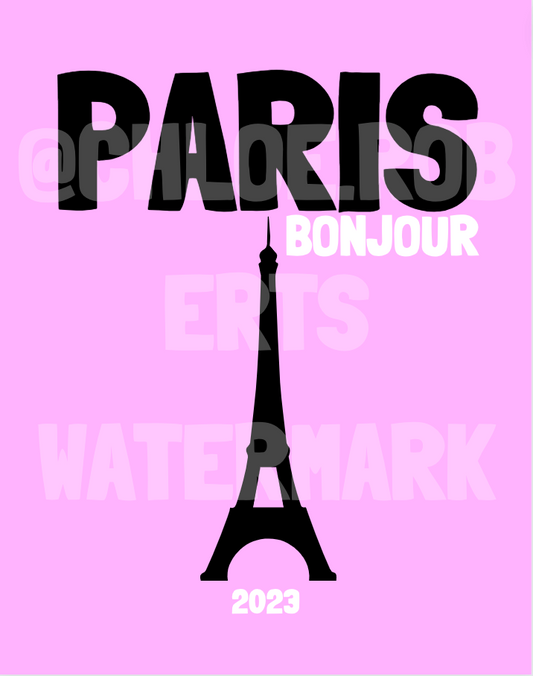 PARIS MAP AND COVER TEMPLATE