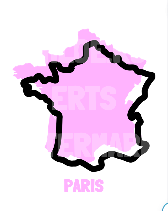 PARIS MAP AND COVER TEMPLATE