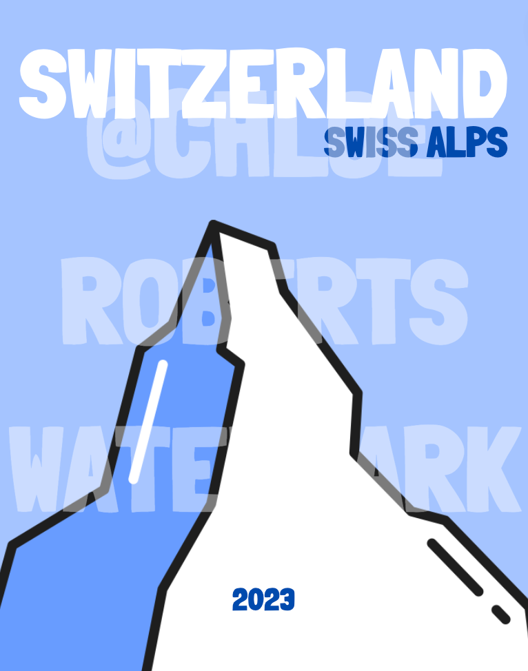 SWITZERLAND COVER AND MAP TEMPLATE