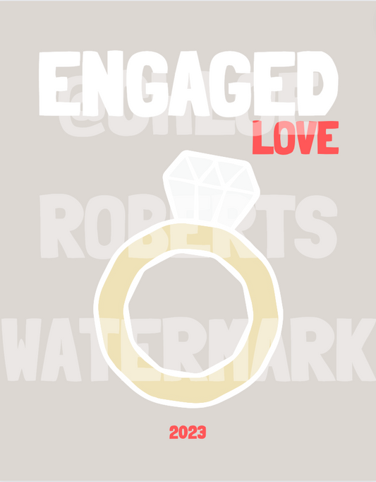 ENGAGED PHOTO COVER TEMPLATE