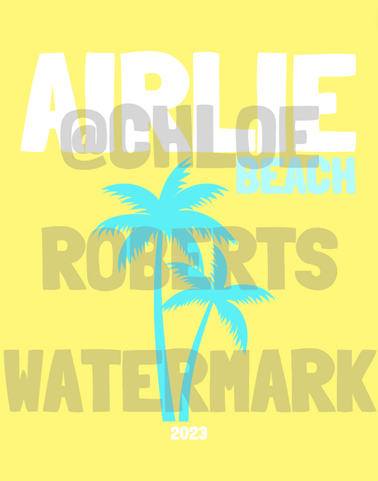 AIRLIE BEACH COVER TEMPLATE AND MAP