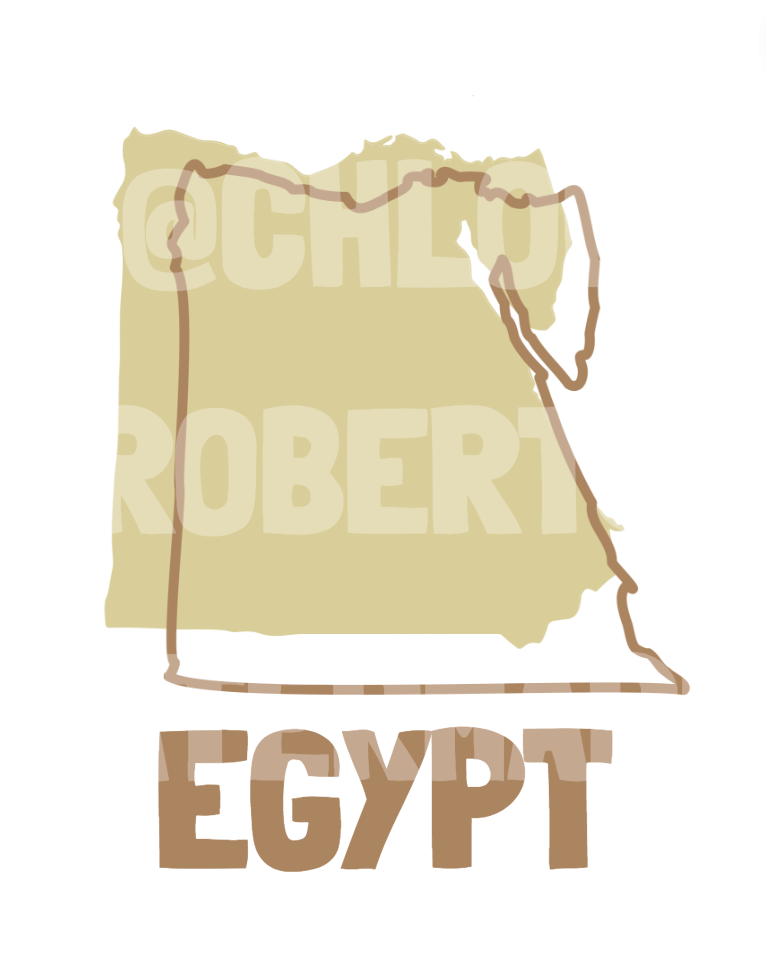 EGYPT COVER AND MAP TEMPLATE