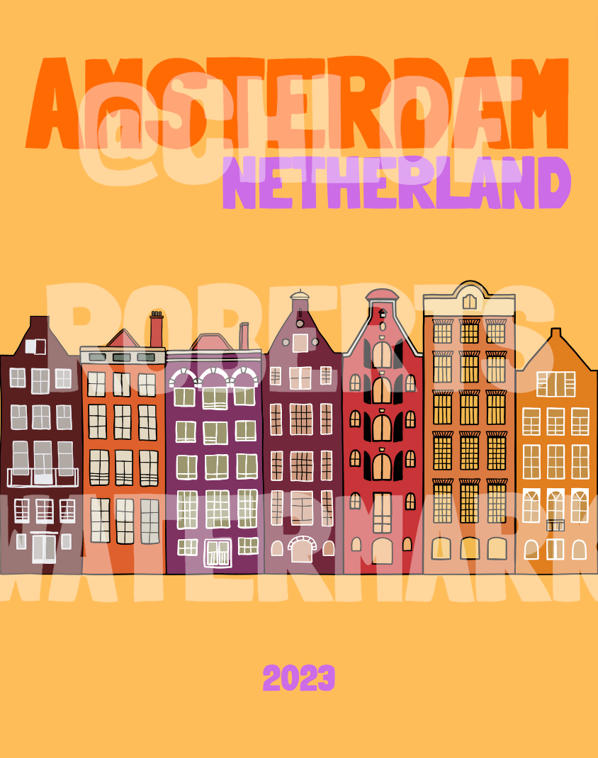 AMSTERDAM COVER AND MAP TEMPLATE