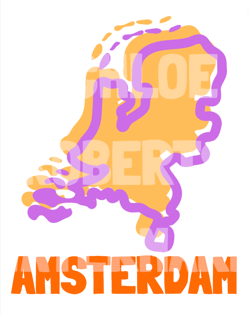 AMSTERDAM COVER AND MAP TEMPLATE