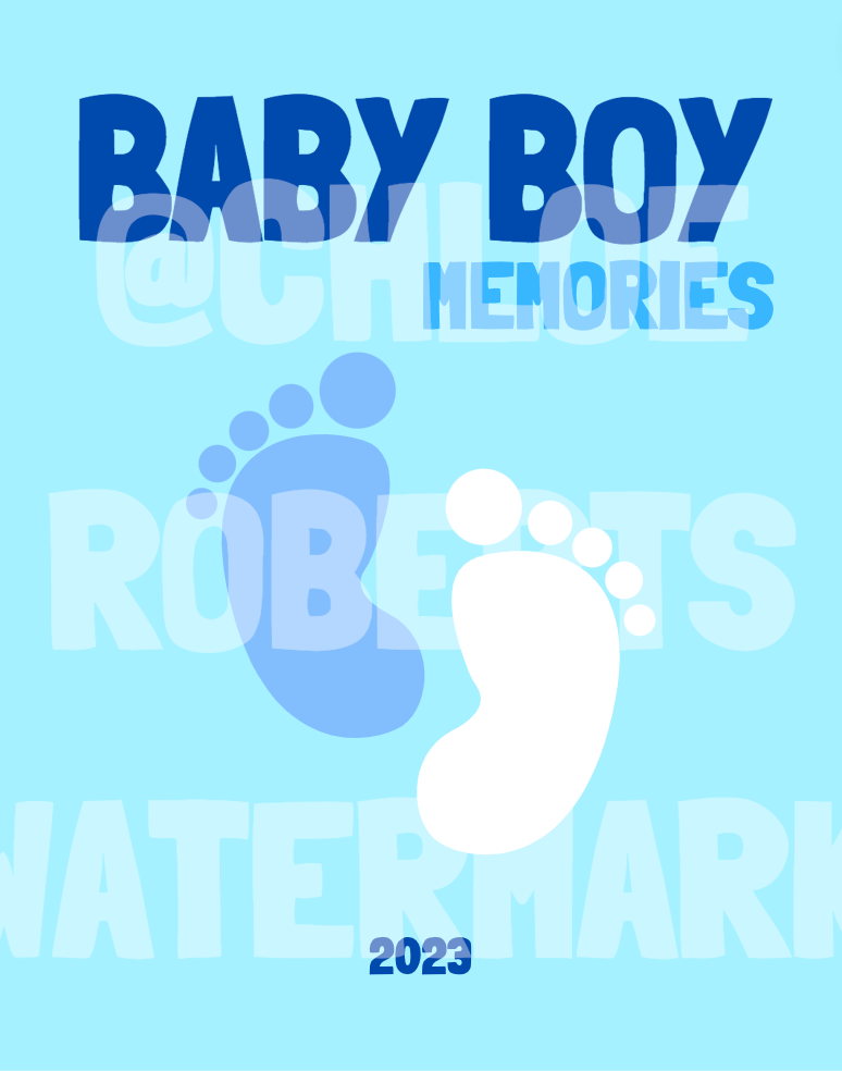 BABY BOOK COVER (GIRL AND BOY)