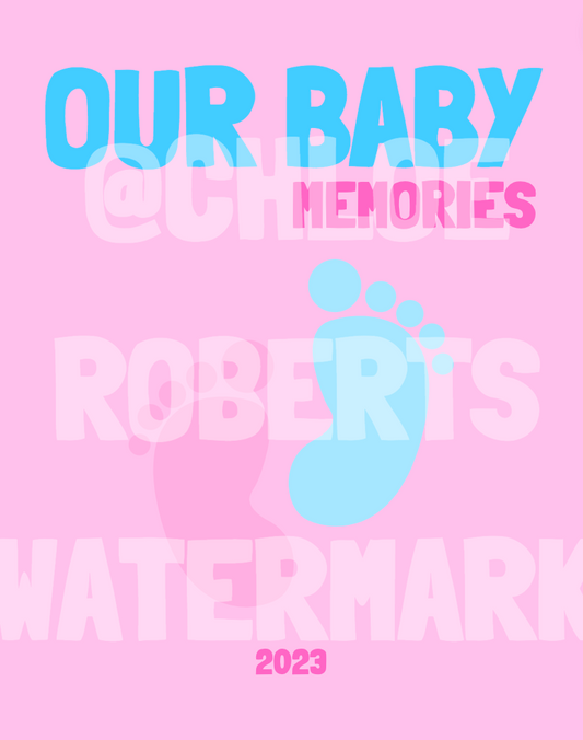 BABY BOOK COVER (GIRL AND BOY)
