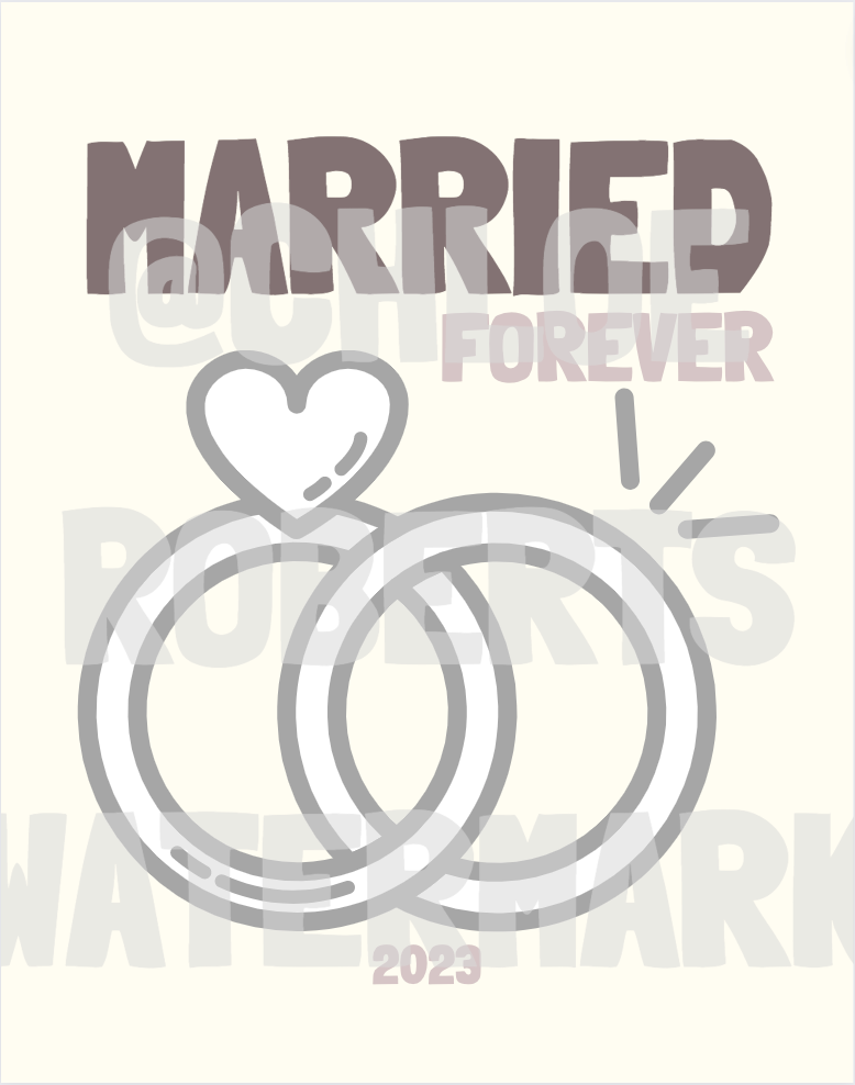 MARRIED/ WEDDING COVER TEMPLATE PHOTO BOOK