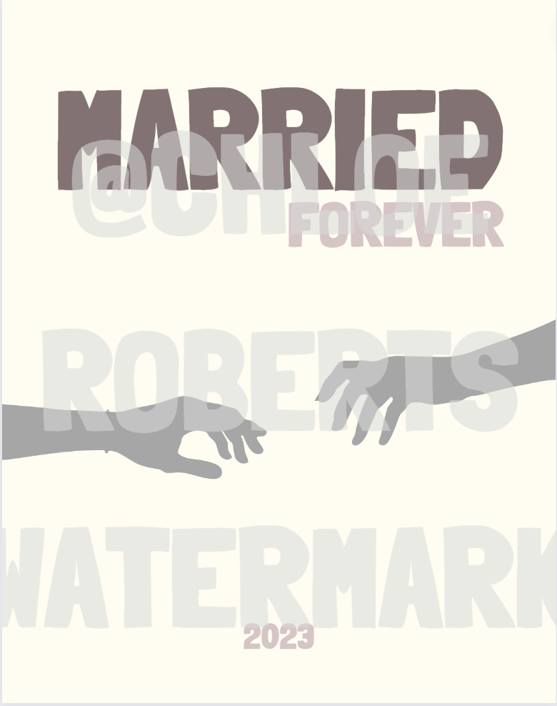 MARRIED/ WEDDING COVER TEMPLATE PHOTO BOOK