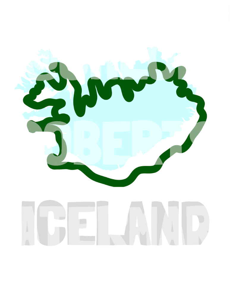 ICELAND COVER AND MAP TEMPLATE