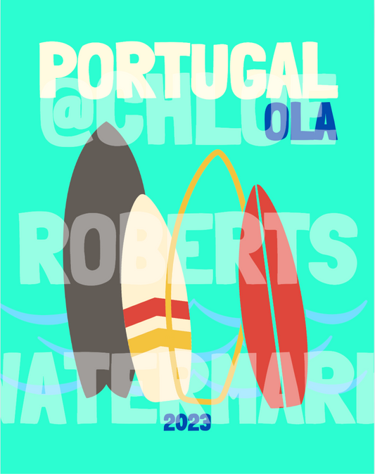 PORTUGAL PHOTO BOOK COVER AND MAP TEMPLATE