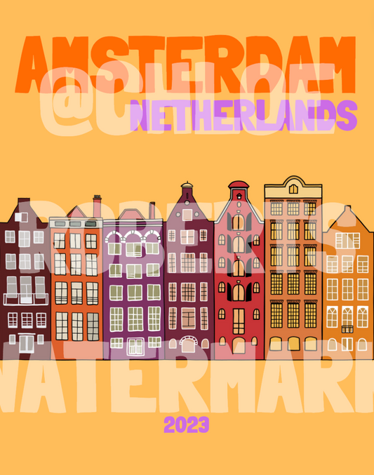 AMSTERDAM COVER AND MAP TEMPLATE