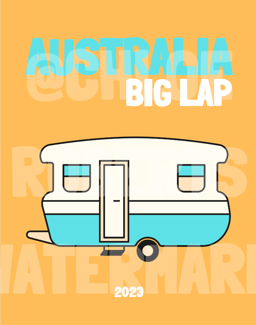 AUSTRALIA BIG LAP! COVER AND MAP TEMPLATE