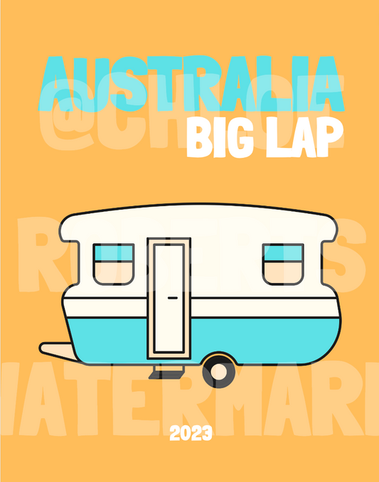 AUSTRALIA BIG LAP! COVER AND MAP TEMPLATE