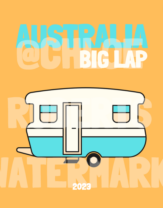 AUSTRALIAN BIG LAP! - WITH ALL STATES COVER TEMPLATES AND MAP
