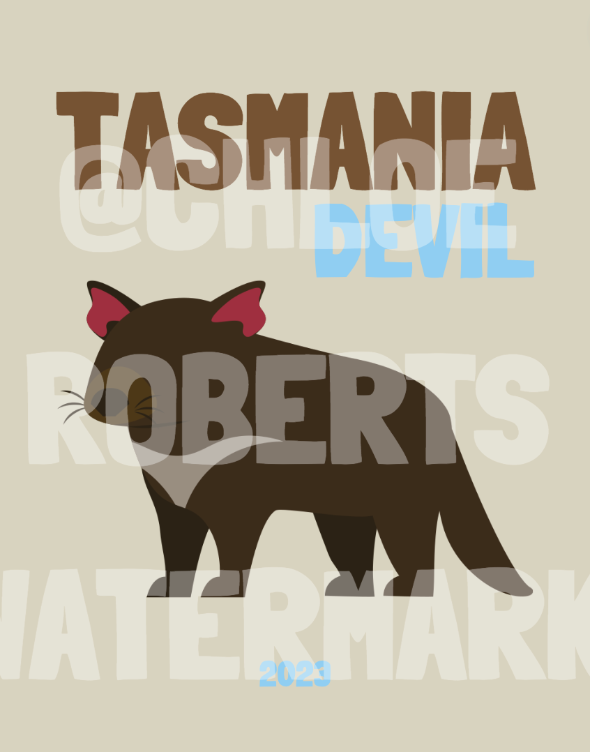 TASMANIA COVER TEMPLATE AND MAP